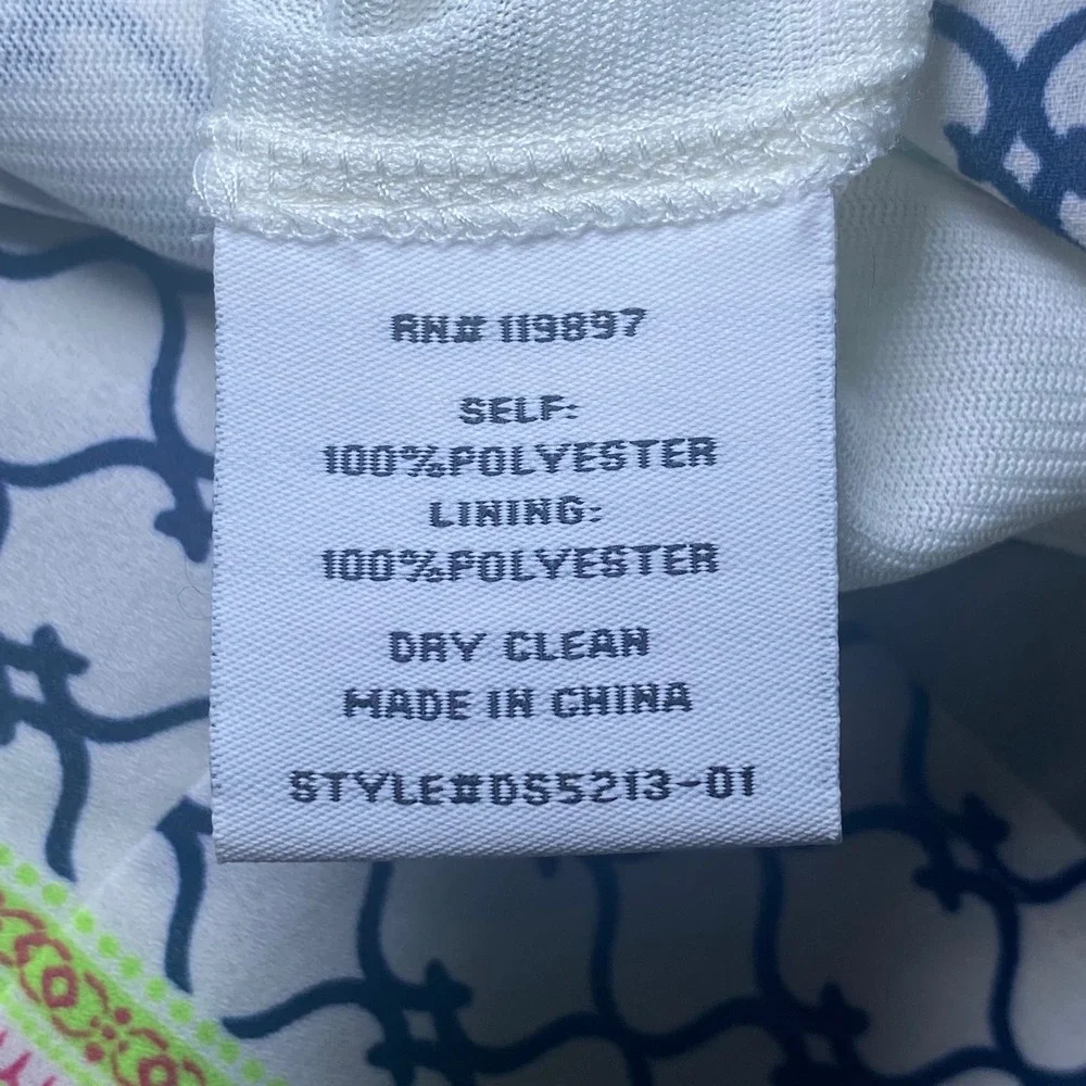 Collective Concepts Womens Navy White Geometric Boho Tassel Mini Dress - Picture 8 of 8